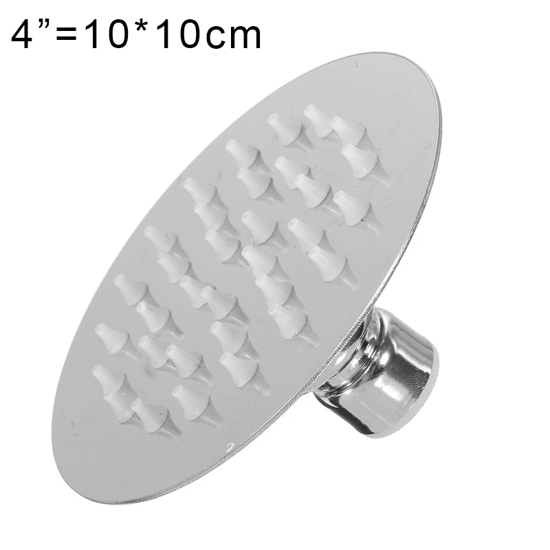 4 inch Round Многоразмерная насадка для душа из нержавеющей стали, ультратонкий смеситель для душа для ванной комнаты, насадка для душа, смеситель для душа - Цвет: 4 inch Round