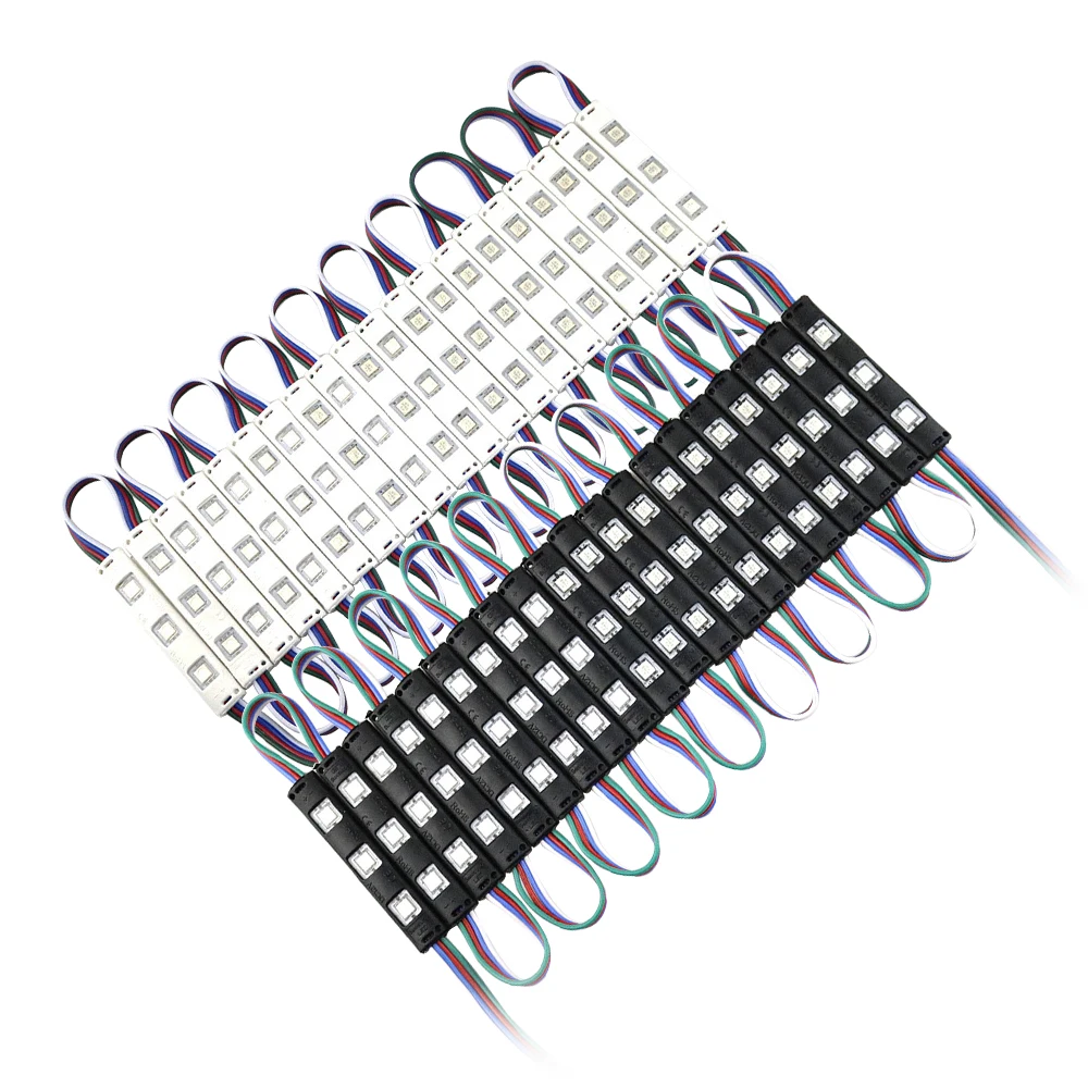 20 шт./лот светодиодный модуль 5050 RGB SMD IP67 водонепроницаемая светодиодная лента 12 В
