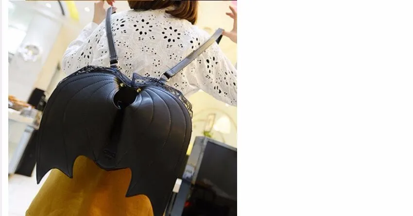 1 шт. женский рюкзак летучая мышь|schoolbag for girls|bat wingschoolbag women |