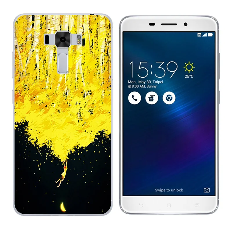 Silicon for Asus Zenfone 3 Laser ZC551KL Back Cover Mammal Printing Case shell |
