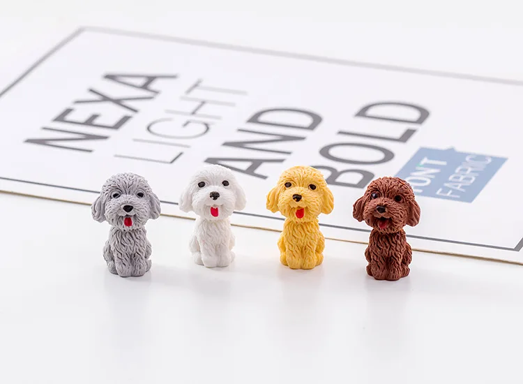 2 шт. новинка милые резинки Kawaii Teddy Dog карандаш резиновый ластик для детей Приз канцелярские принадлежности Школьные принадлежности Borracha Escolar