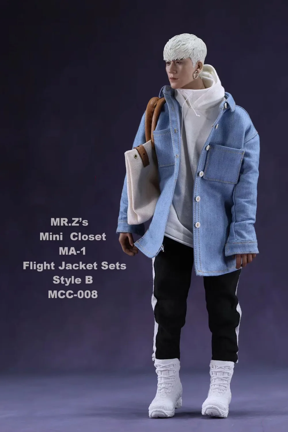 Модный комплект одежды, 1/6 г., MR. Z's Mini Closet MA-1, комплект летной куртки с холщовой сумкой-ведерком, 3 вида стилей для фигуры 12 дюймов