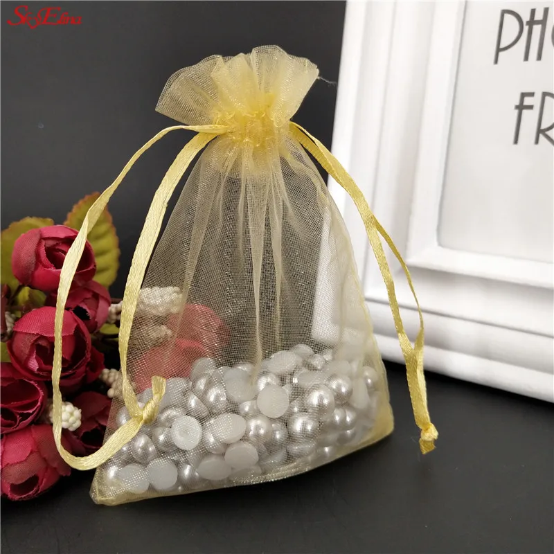 100 шт. Сумка из органзы Рождественский подарок на свадьбу сумка для упаковки