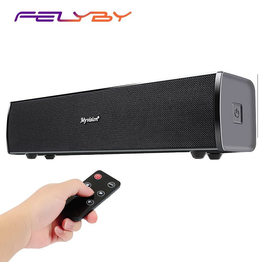 FELYBY объемный Bluetooth Саундбар беспроводной динамик для ТВ компьютера и iPhone с 3 5 мм