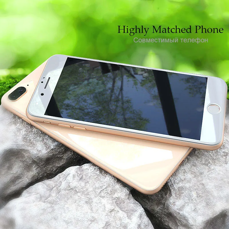 Защитное стекло с твердыми краями для IPhone 6 6s 7 пленка защиты экрана закаленное