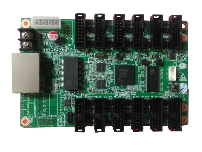 Синхронная LINSN RV908T приемная карта с TS802 светодиодный дисплей отправка Поддержка