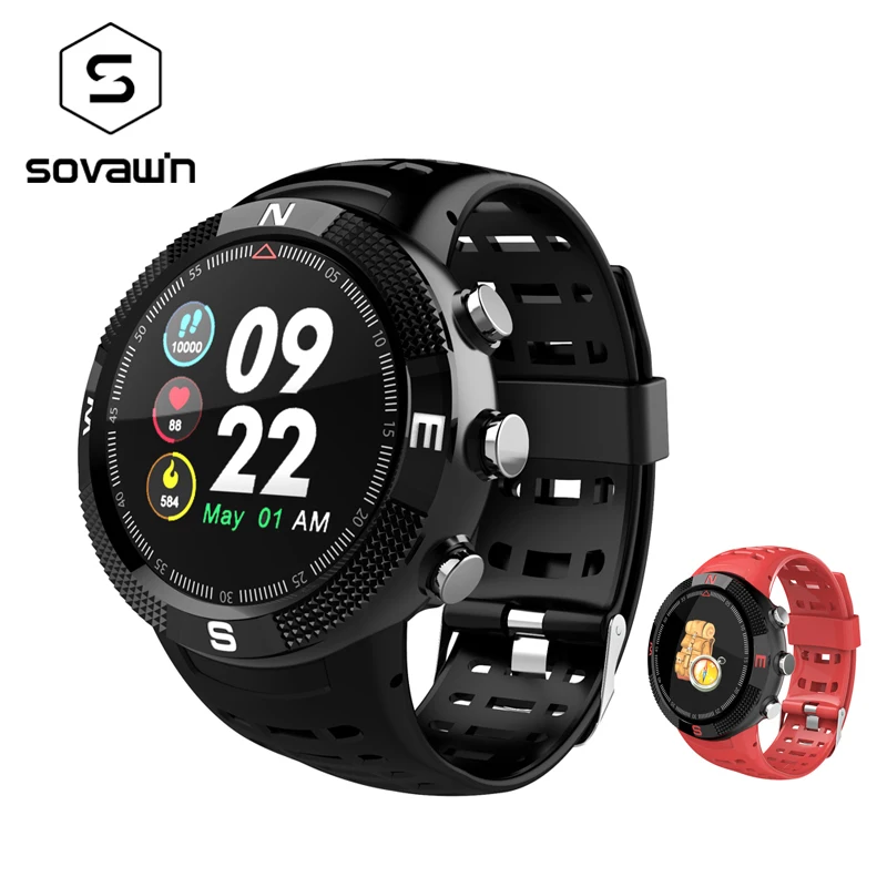Смарт часы Sovawin 1 3 дюйма gps пульсометр водостойкие|Смарт-браслеты| |