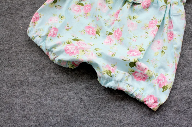 Комбинезон для девочек летний с цветочным принтом лотоса