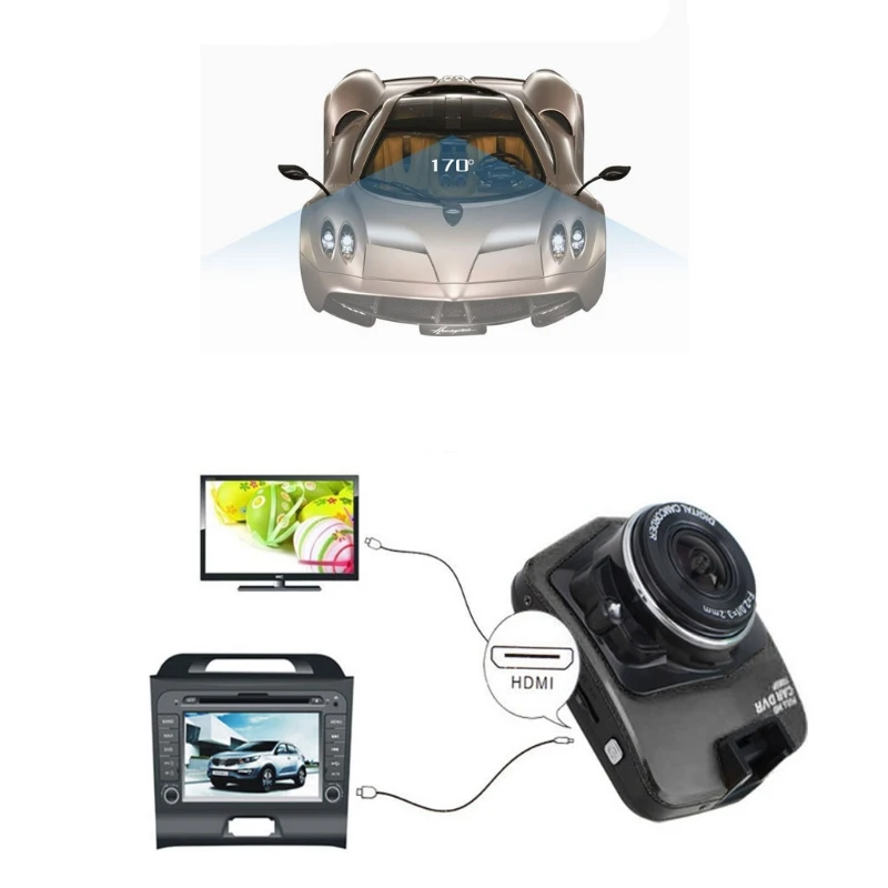 Dash камера мини автомобиль DVR Авто Dashcam рекордер регистратор приборная панель камера в автомобильная видеокамера Full Hd 1080 P
