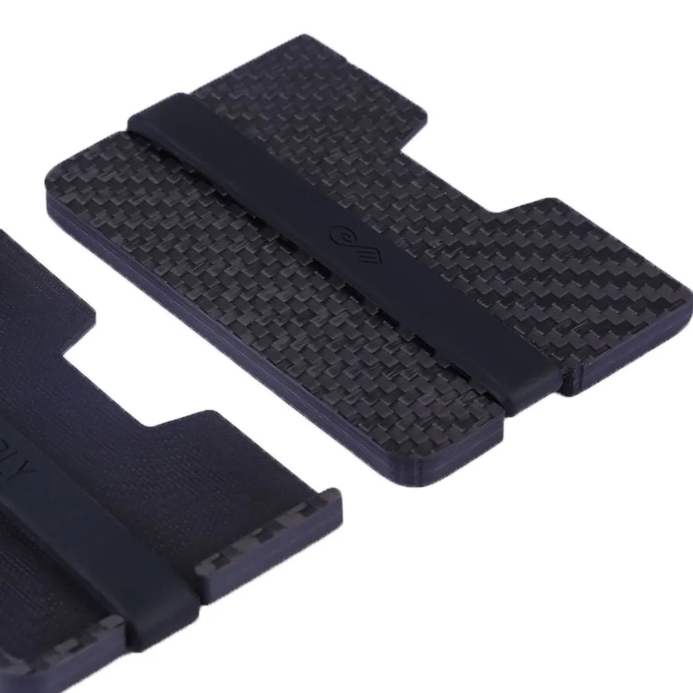 100% настоящий карбоновый держатель для карт модный простой кошелек Толщина 6 мм 5