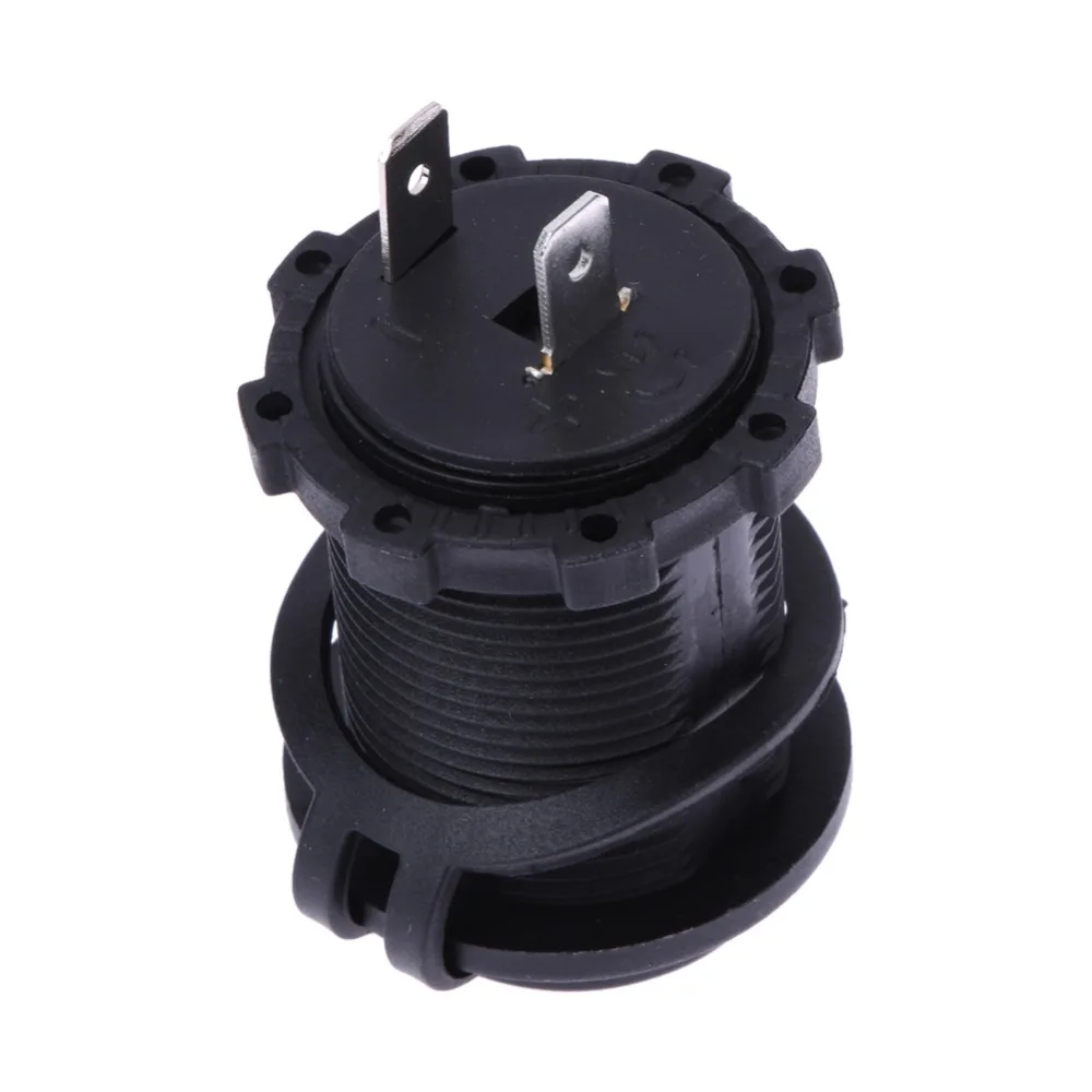 12V 120W мотоцикл автомобиль Лодка аксессуар трактора Водонепроницаемый Зажигалка для сигарет розетка авто-Стайлинг, черный цвет