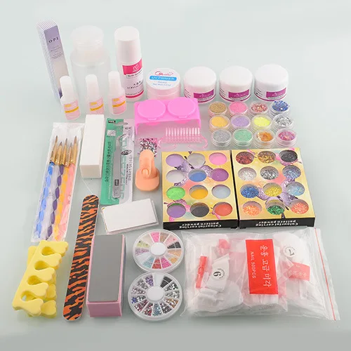 Новые Pro УФ гель акриловый лак жидкость Косметическая пудра Блеск деко Дизайн