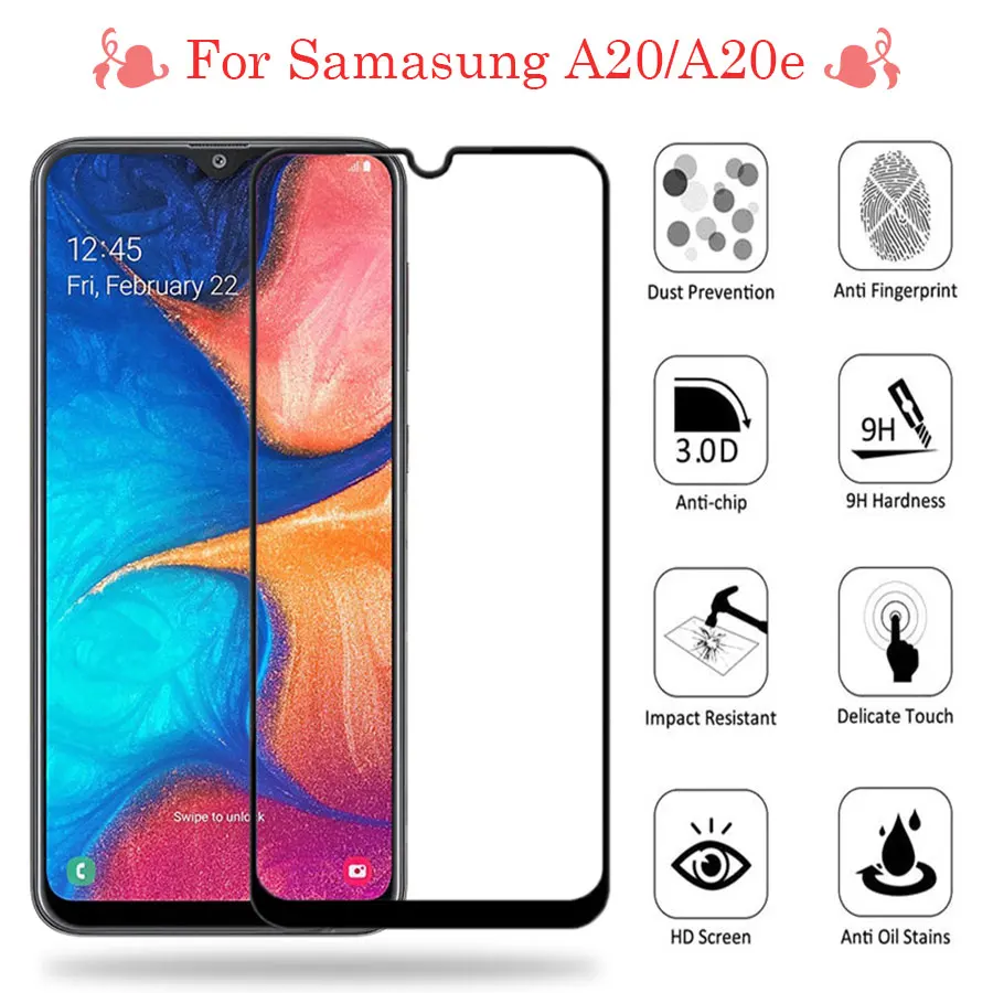 Протектор экрана для samsung Galaxy A20 A20S A20E закаленное стекло A 20 20e 20S A205F A202F A207F защитная