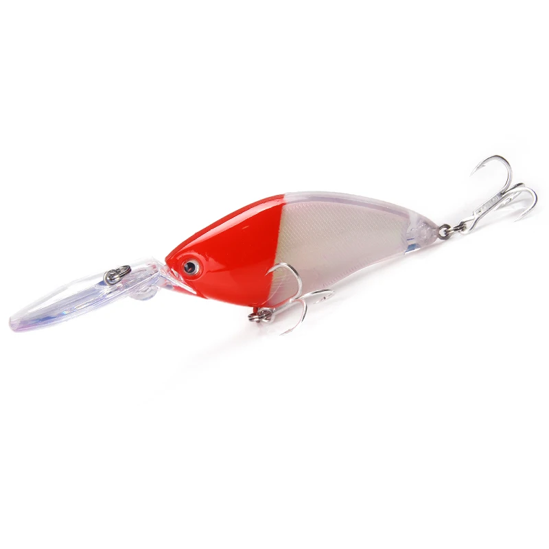 YTQHXY плавающие Глубокий Дайвинг Crankbait прикормы 17 8g/70 мм воблеры с 6 # качественные