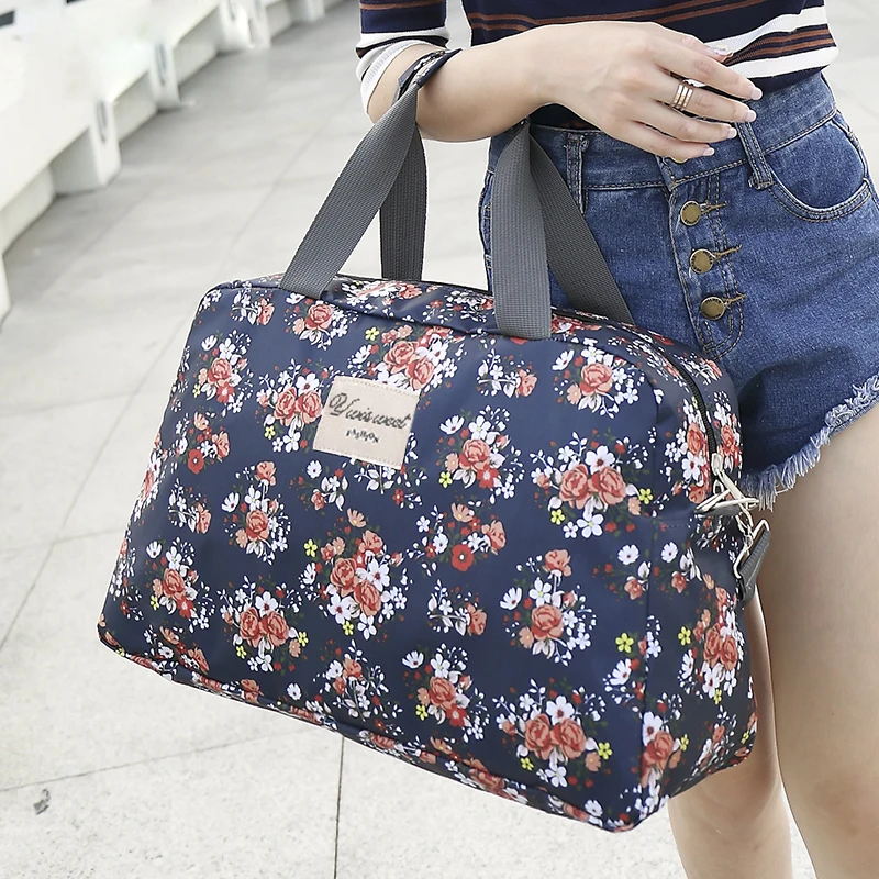 2018 Women's Travel Bag Luggage Handbag Floral Print Female Trip Tote Girl | Багаж и сумки