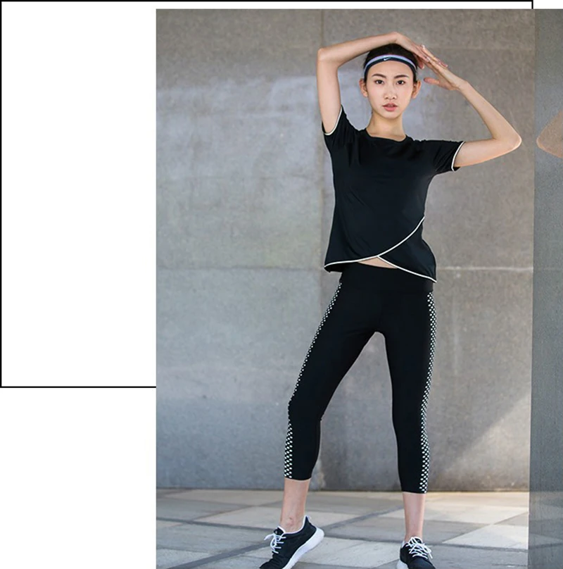 CrazyFit, спортивные женские колготки для фитнеса, йоги, отражающие, для ночного бега, Компрессионные Леггинсы, эластичная резинка на талии, лоскутные женские штаны
