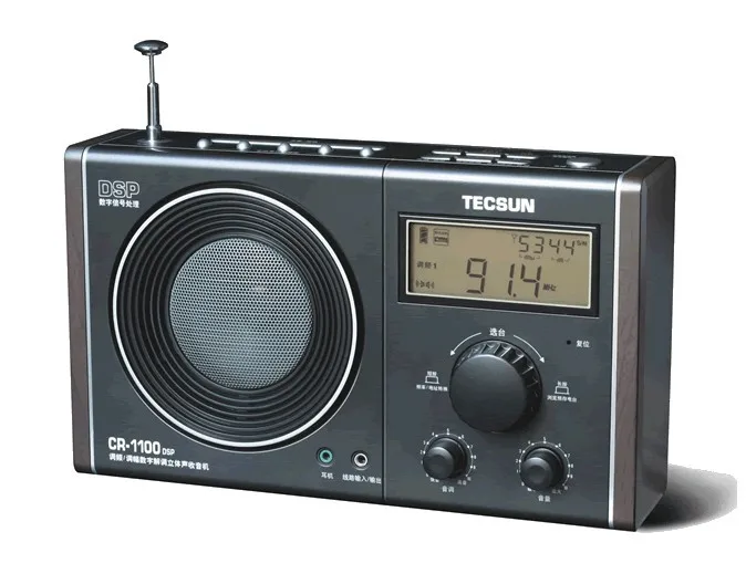 Tecsun CR-1100 CR1100 DSP AM/FM стерео радио, цифровая Демодуляция стерео радио. Автоматический поиск станции