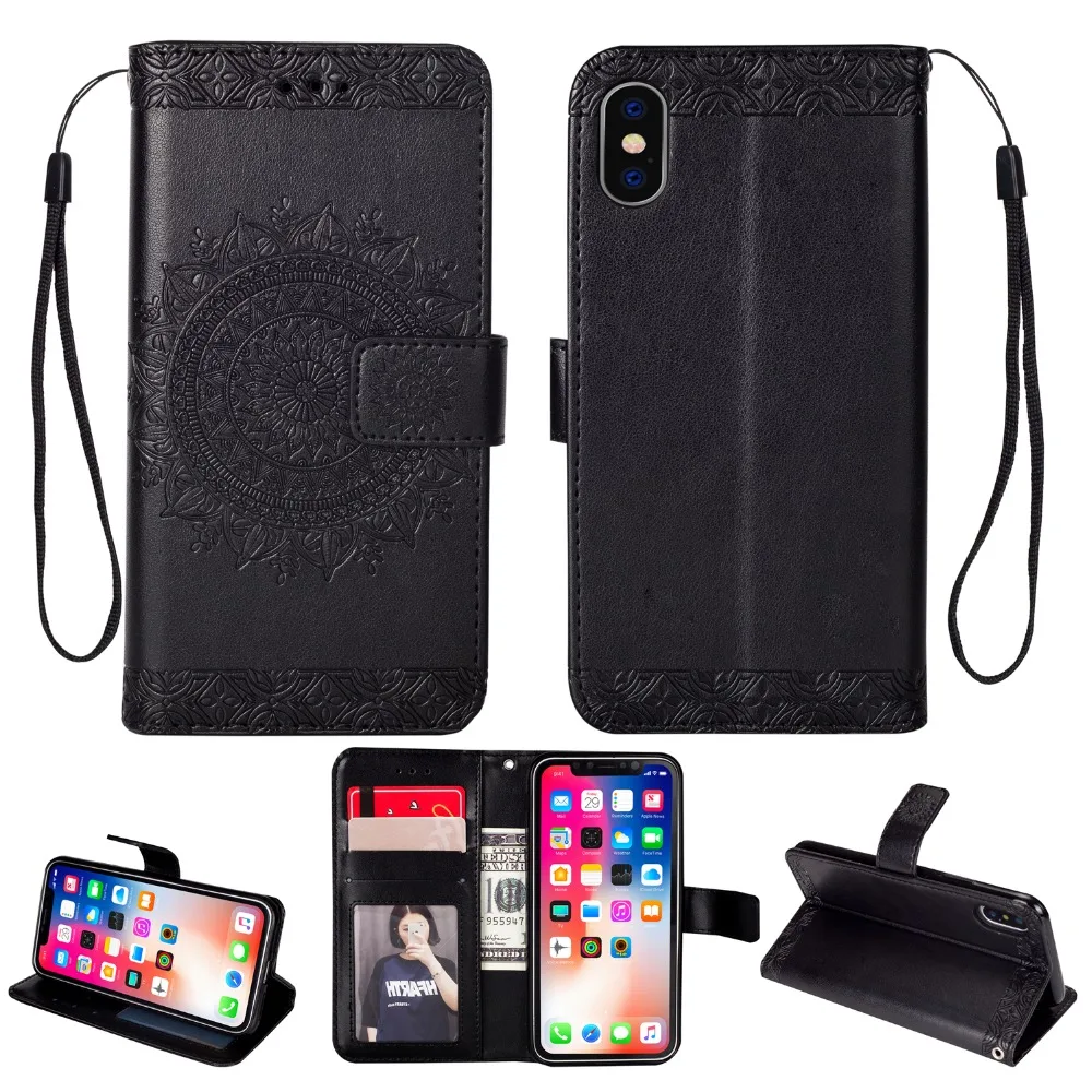 Новый кожаный чехол кошелек с откидной крышкой и подставкой для Samsung Galaxy Note 9 8 S9 S8