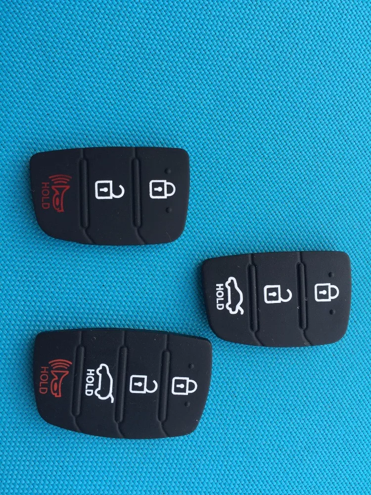 1 шт. Новые 3 + 2 кнопки Замена резиновый коврик для ключей Hyundai Ix35 Mistra Santa Fe I40 I20 с