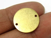 10pcs brass earring charm round brass finding 18x1mm necklace pendant geometric findings r371
