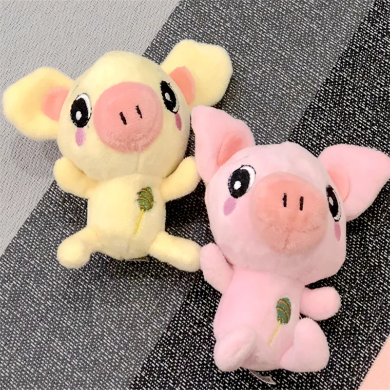 Stuffed Animals Cute Plush Pig Toys Kawaii Baby&ampGirls&ampboys Birthday Gifts And As Car Buckle Keychain Small Pendant | Игрушки и