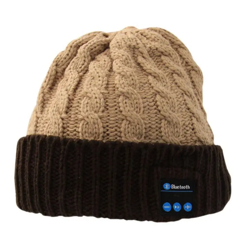 Беспроводной Bluetooth наушники с глубокими басами музыкальные кепки теплые шапочки