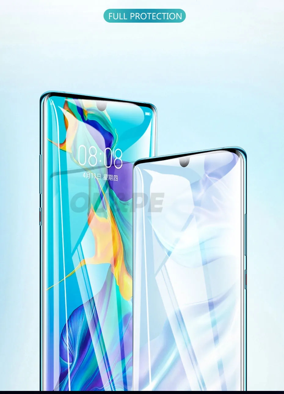 100D Гидрогелевая пленка для Hauwei P20 P30 mate 20 Lite P smart Защита экрана для Hauwei P20 P30 mate 20 Pro пленка не стекло