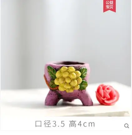 P 3.5x4cm Европейский пасторальный Творческий мясистые суккулентные растения Цветочный горшок орнамент мясистый большой горшок скандинавского цемента силиконовая форма - Цвет: P 3.5x4cm