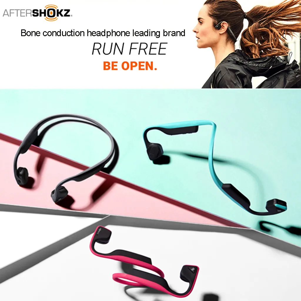 Aftershokz AS600 Trekz titanium Air открытые беспроводные наушники костной проводимости для Носимых устройств дропшиппинг