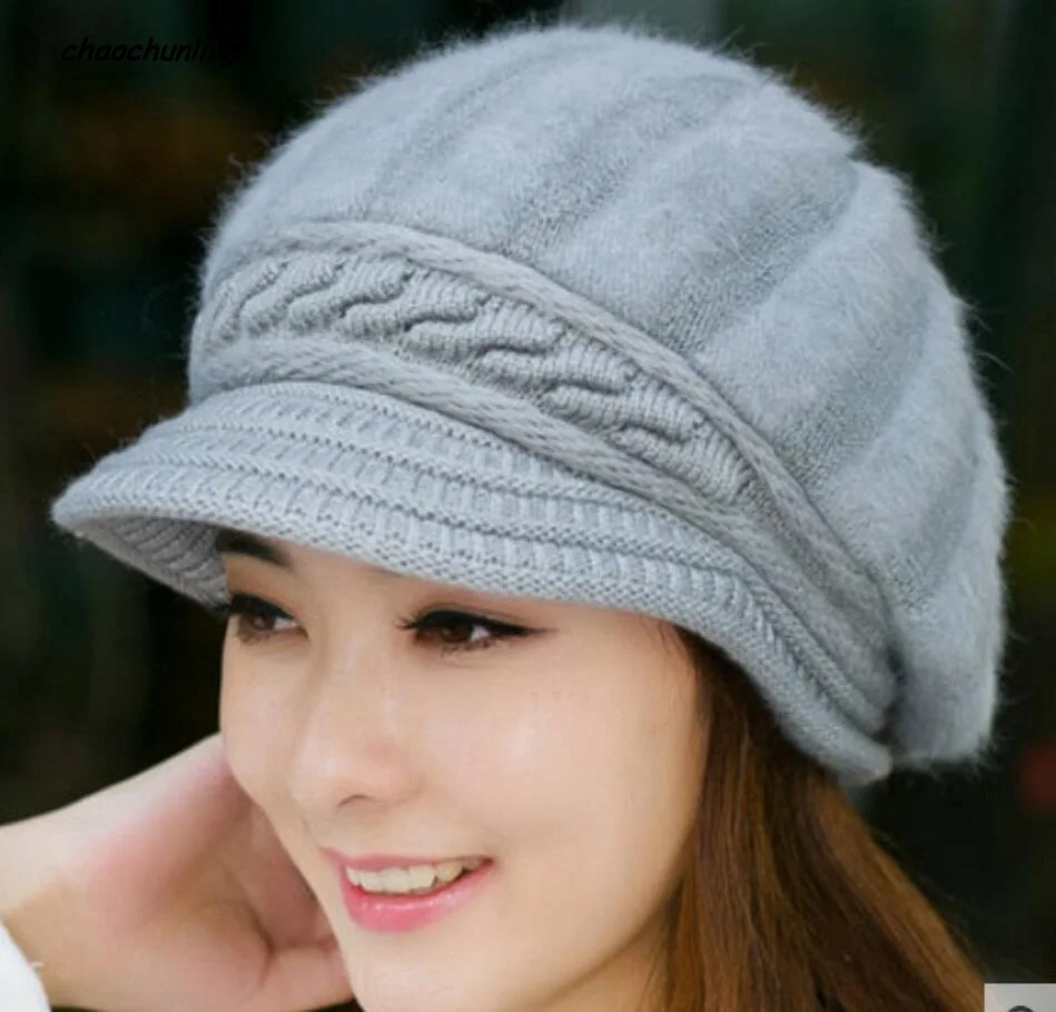 2018 г. Новая модная зимняя Шапки Для женщин Вязание На зимнем меху русский Канада