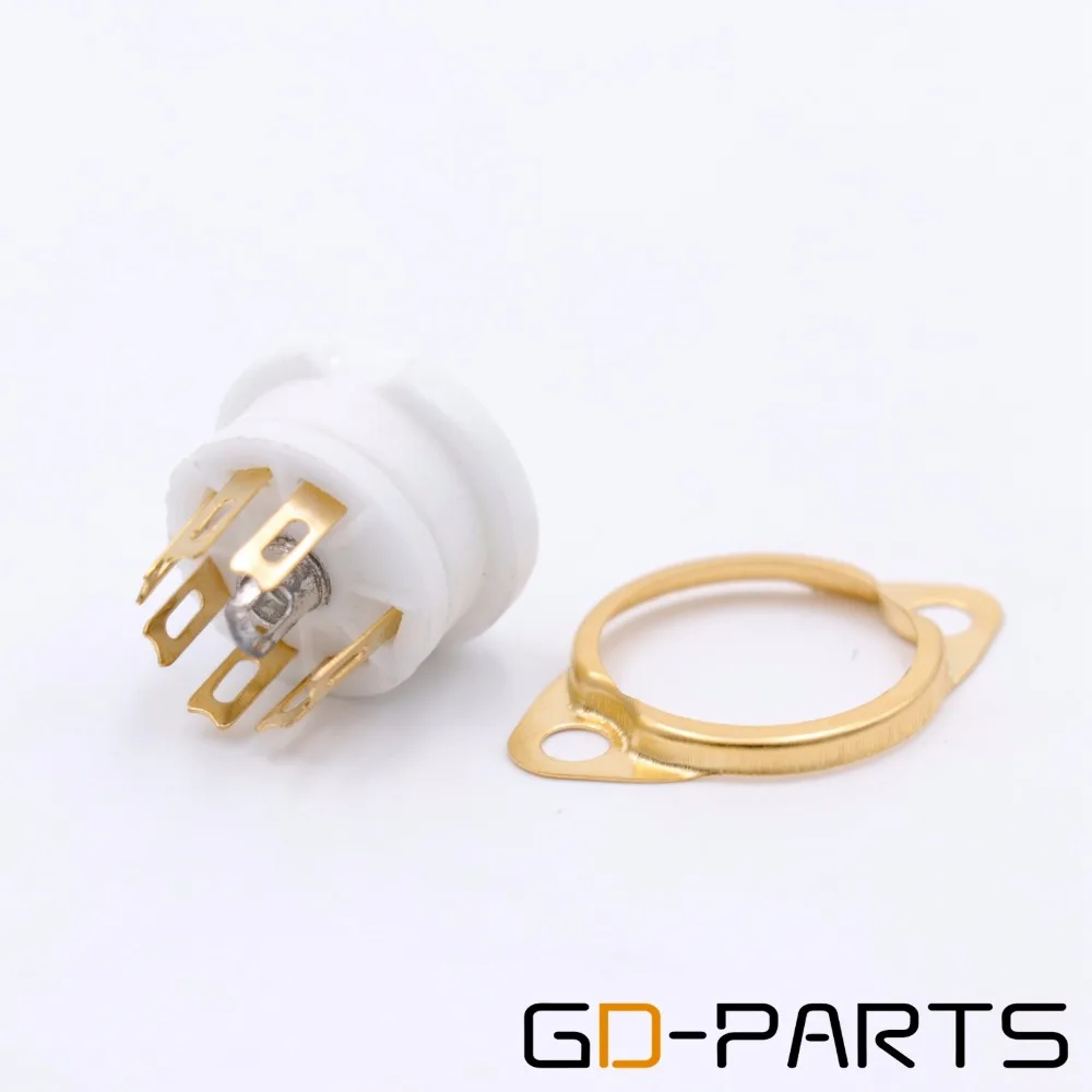 Шасси крепление 7pin вакуумной трубки разъем для EAA91 EC92 6Z4 Hifi Винтаж Аудио AMP DIY оловянный позолоченный 10 шт