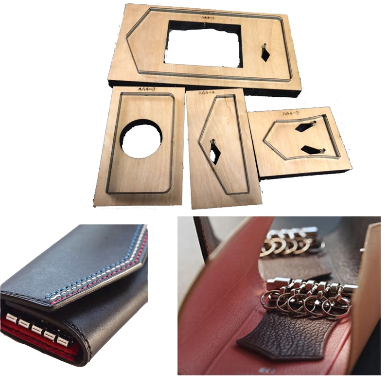 Японский стальной нож ручной работы пресс для вырубки кожи сумка ключей