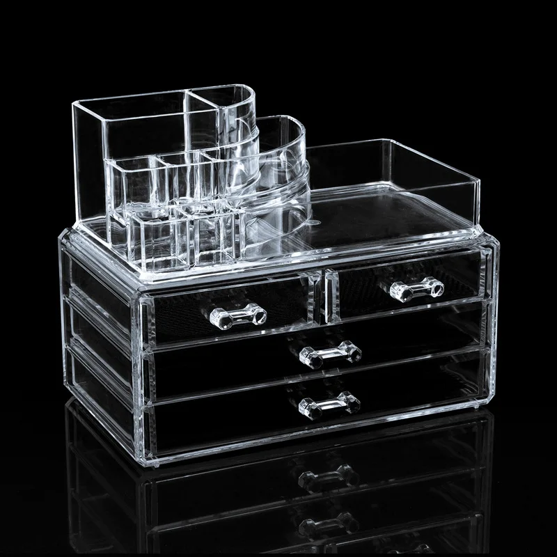 LIYIMENG органайзер для хранения косметики настольная коробка акриловый ящик
