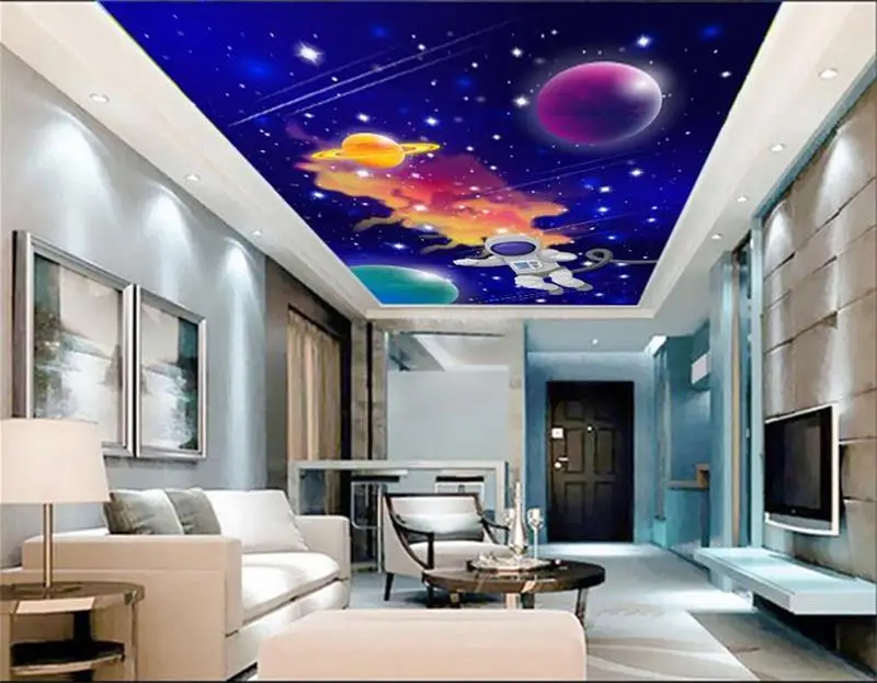3d wallpaper custom photo non-woven mural Wall sticker Cosmic sky space universe painting wall room murals | Обустройство дома