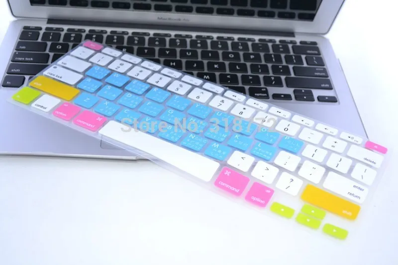Wubi корень Радуга силиконовая клавиатура защитная пленка для Apple Macbook Pro Air Retina 13 15 17