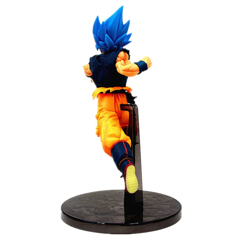 Новинка 21 см Драконий жемчуг Z Goku синие волосы Ver Super Saiyan Broli Боевая фигурка ПВХ