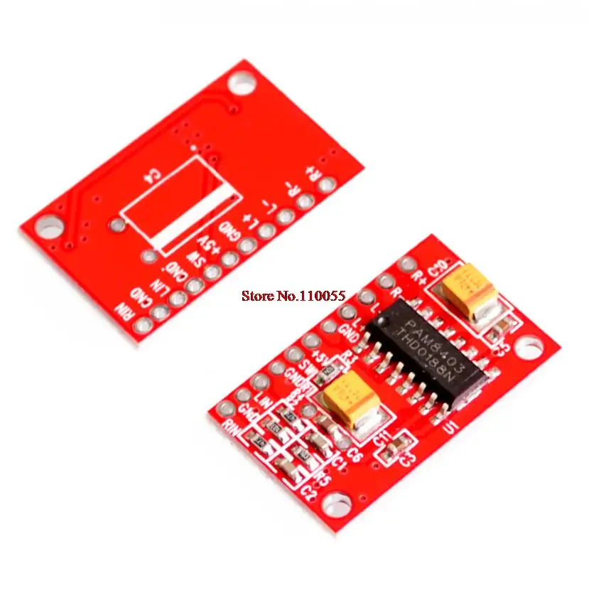 【SIMPLE ROBOT】New 2 Каналы 3 Вт PAM8403 Питание аудио усилитель класса D доска 5В питание от