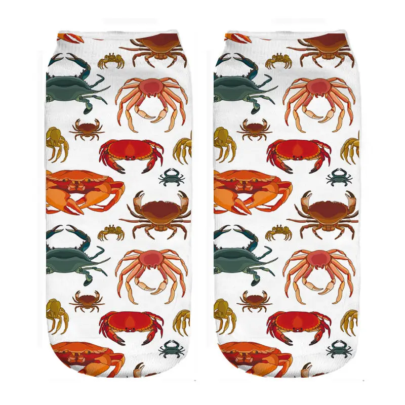 Бегущие носки с цифровой печатью морского организма оптом и Прямая