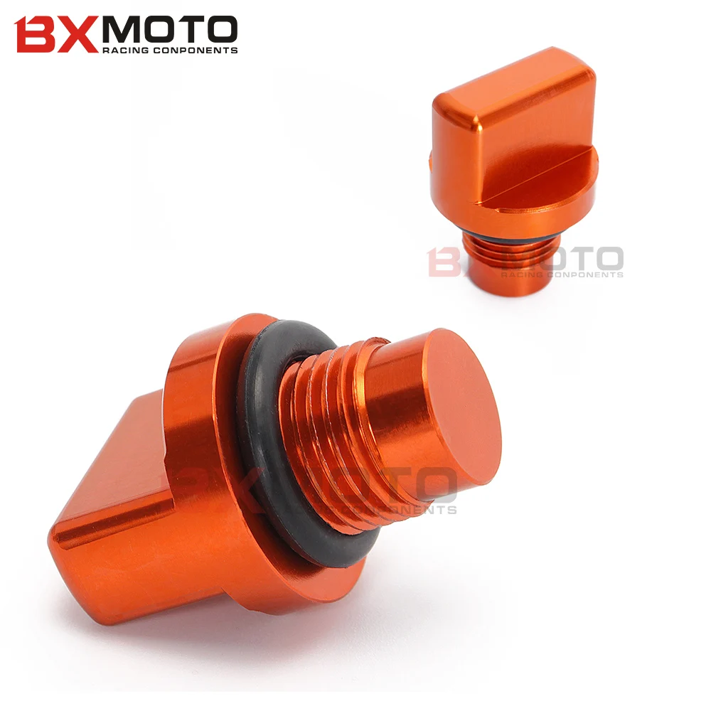 Аксессуары для мотоциклов Запчасти CNC Оранжевый алюминиевый двигатель Магнитный