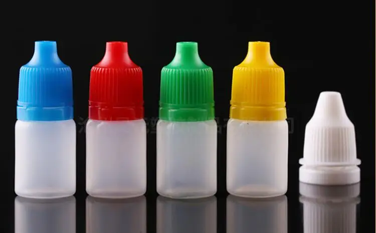 

20pcs PET Plastic Dropper Bottles With Childproof Cap With Long Thin Tip, Empty Clear E Liquid Needle Bottles