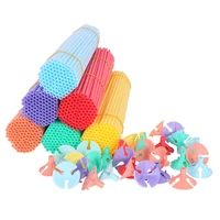 makaron balloon accessories 100pclot 32cm balloon holder sticks with cups party supplies decoration balloons holder sticks