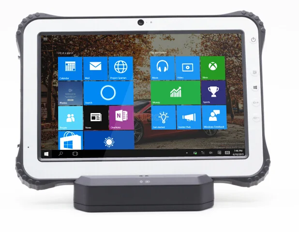 10," промышленный Прочный планшетный ПК Windows 10 водонепроницаемый телефон NFC считыватель 1D 2D лазерный сканер штрих-кода 4G Android Минимальный компьютер ПК
