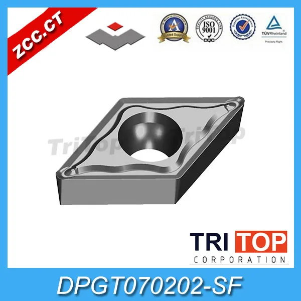 

ZCCCT types of carbide inserts DPGT070202-SF/YNG151C (10 inserts/box) ZCC.CT Cemented Carbide Cutting Tool Turning Inserts