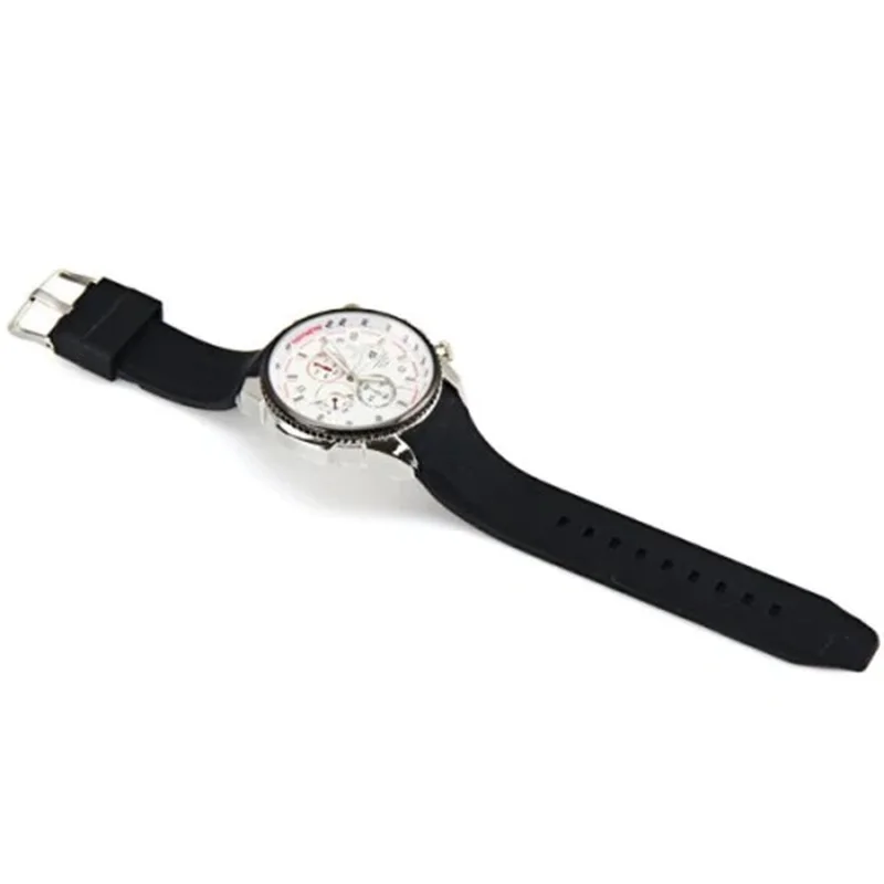 

Relogio VALIA Men's Automatic Date Fashion Business Trend Quartz Sports Silicone Strap Black White Watch Men's Classic Clock