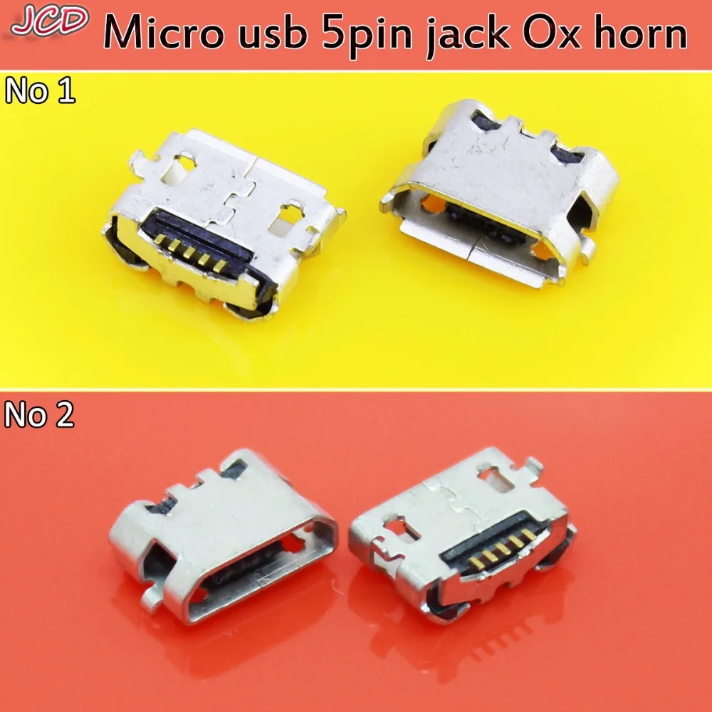 

JCD For HTC micro USB 5pin jack Ox horn Charging Port Plug socket connector mini usb For Huawei 4X Y6 4A P8 C8817 max Lite Pro