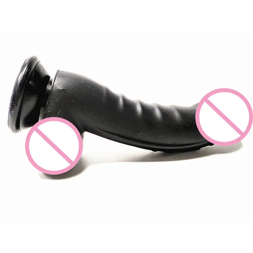 Реалистичный массажный фаллоимитатор с присоской для мастурбации массажер