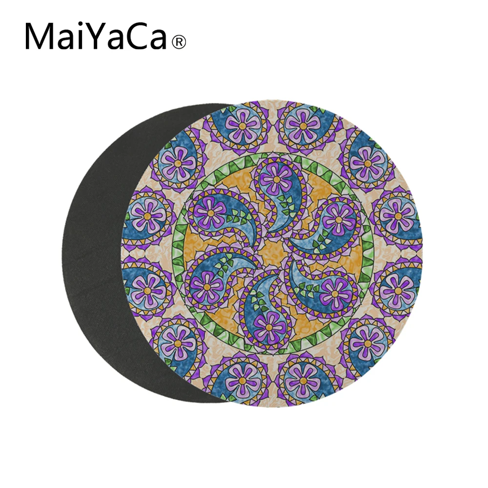 

Круглый коврик для мыши MaiCaYa 8,66x8,66 дюйма, Нескользящие Коврики для мыши, подарок, коврики для скоростной игровой мыши