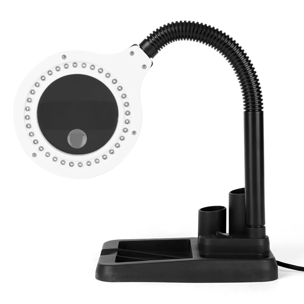 110 В складная 36 Светодиодная Лупа увеличительное стекло со световым объективом
