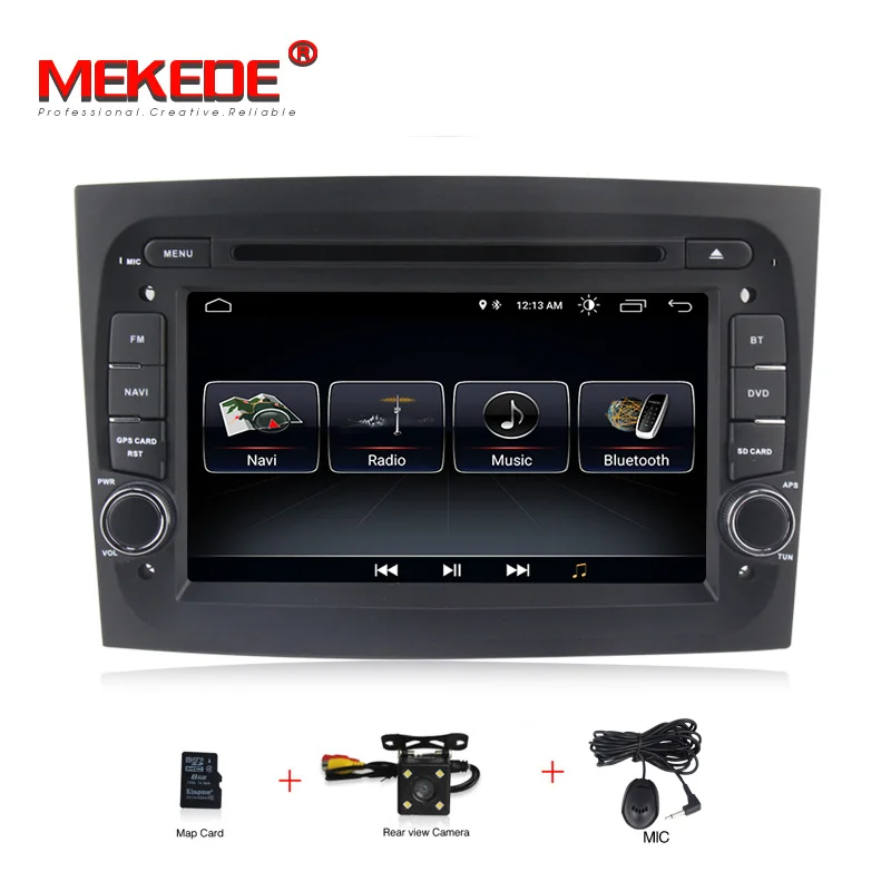 Новинка! HD1024* 600 Android 8,1 Автомобильный мультимедийный dvd-плеер gps навигации для FIAT DOBLO автомобильный радиоприемник FM WI-FI RDS USB SD - Цвет: Car dvd camera