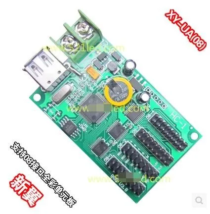 Полноцветный usb контроллер XY-UA x 48 512x64 пикселей 5 шт./лот 384 (08) 4 порта hub08 для P10 M10 P13.33